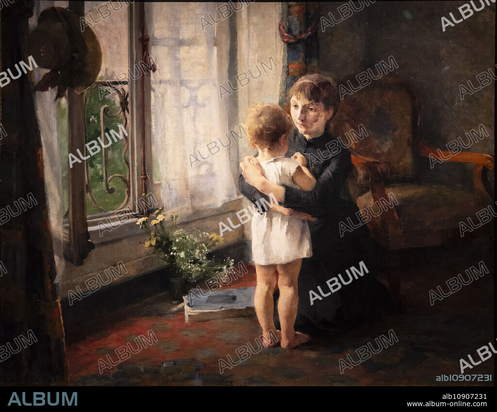 Helene Schjerfbeck, Mother and Child, 1886, oil on canvas, Ateneum Art museum, Helsinki.