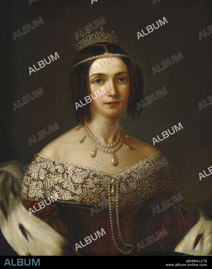 SOPHIE ADLERSPARRE. Josefina, 1807-1876, Queen of Sweden and Norway, Princess of Leuchtenberg, 1841.