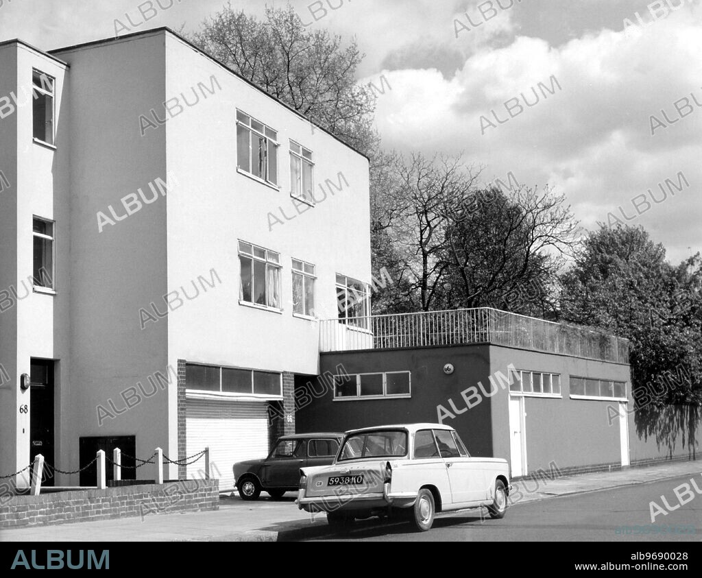 London. 66 Old Church Street, Chelsea. House designed by Walter Gropius & Maxwell Fry.
