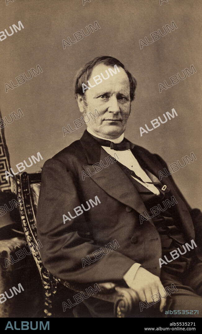 Thomas A. Hendricks (1819-1885), American Politician and Lawyer, Governor of Indiana 1873-77, Vice President of the U.S. 1885-85, half-length Portrait, Mathew B. Brady, 1876.