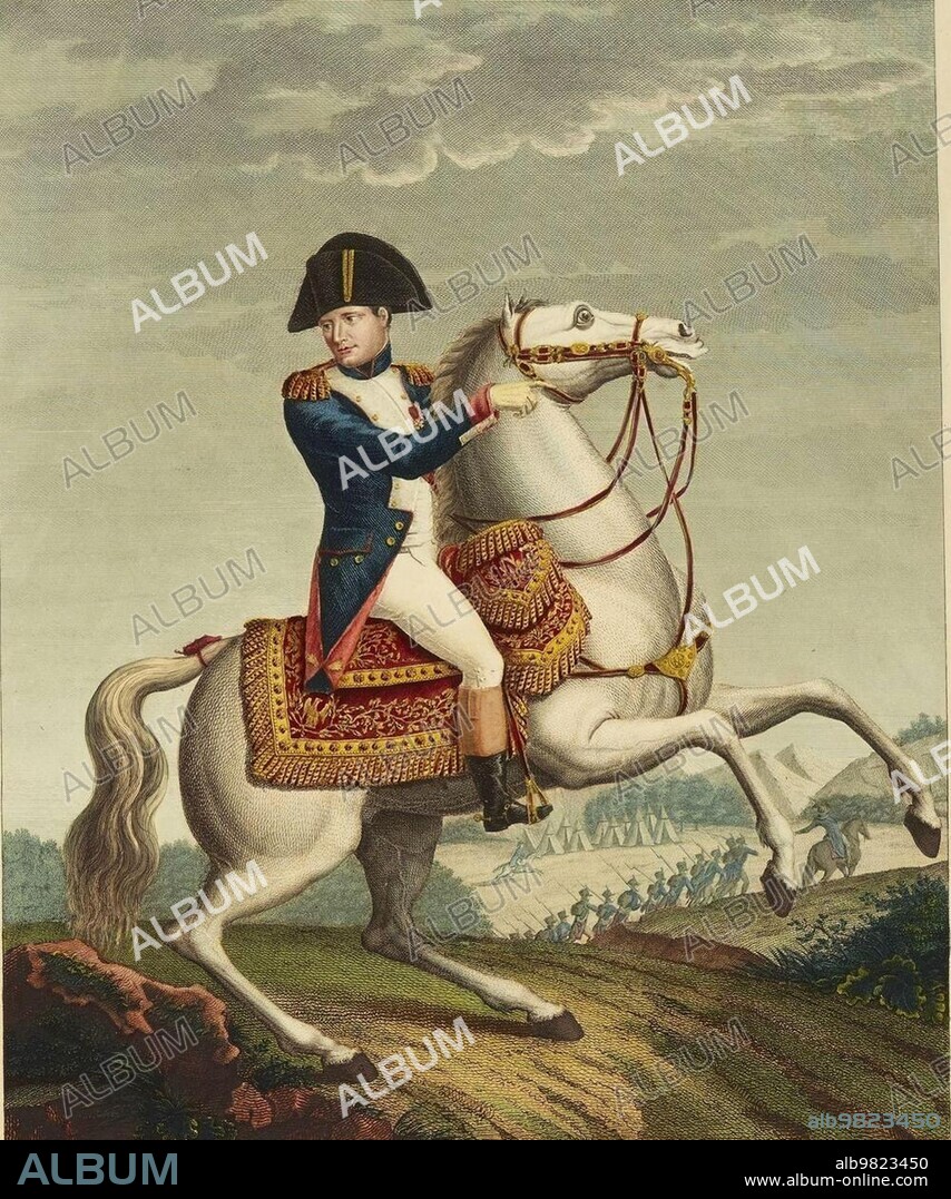 Napoleon Bonaparte; as Emperor Napoleon I; 15 August 1769-5 May 1821; was a French general; revolutionary dictator and Emperor of the French; Historical; digitally restored reproduction of an original of the period.