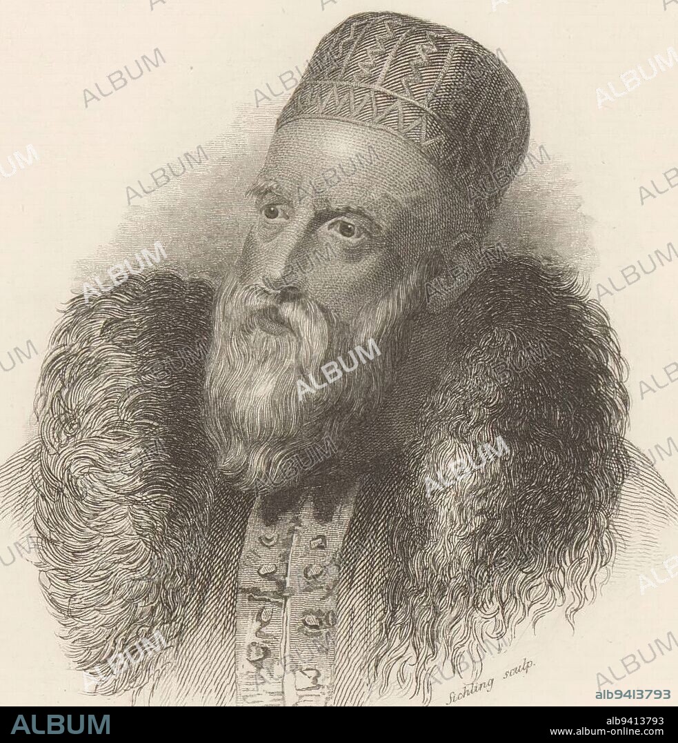 Portrait of Ali Pasha, print maker: Lazarus Gottlieb Sichling, (mentioned on object), 1822 - 1863, paper, steel engraving, h 165 mm - w 120 mm.