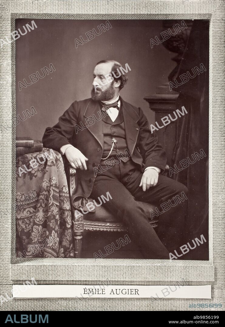 ANTOINE-SAMUEL ADAM-SALOMON. Emile Augier, Printed 1878.