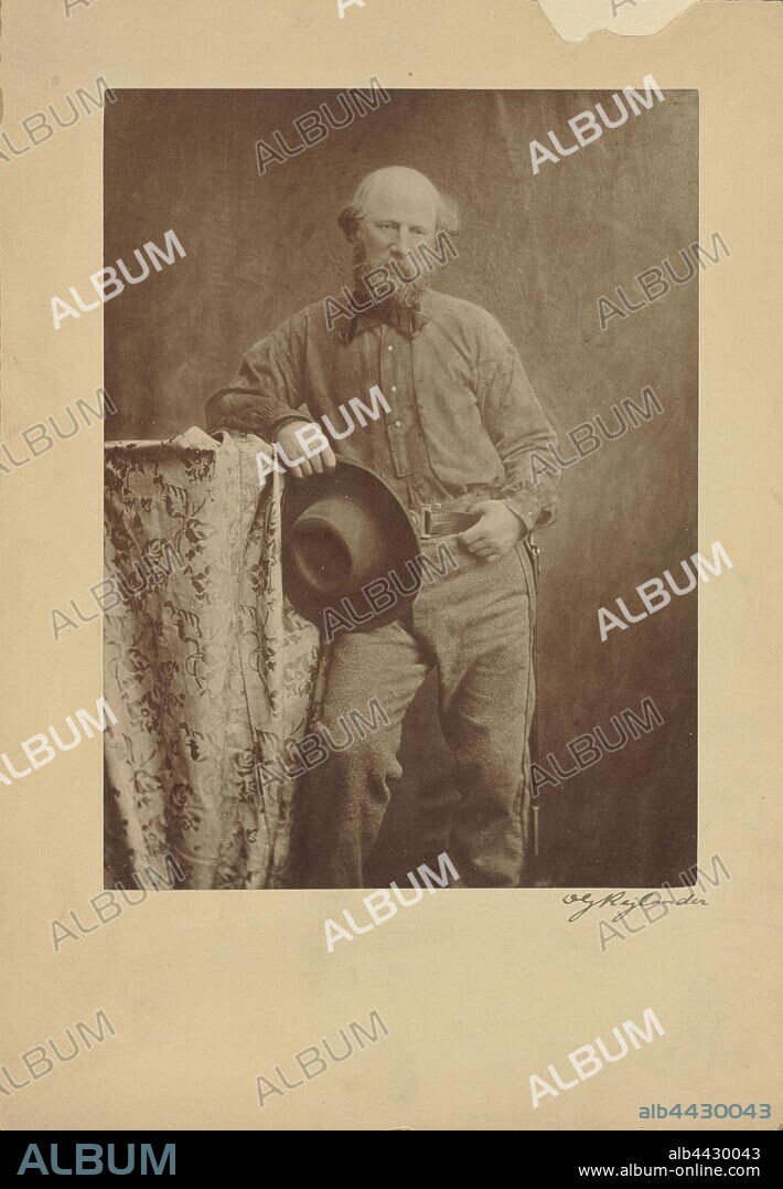 Self-Portrait as Giuseppe Garibaldi, Oscar Gustave Rejlander (British, born Sweden, 1813 - 1875), 1863, Albumen silver print, 20.5 × 15.2 cm (8 1/16 × 6 in.).