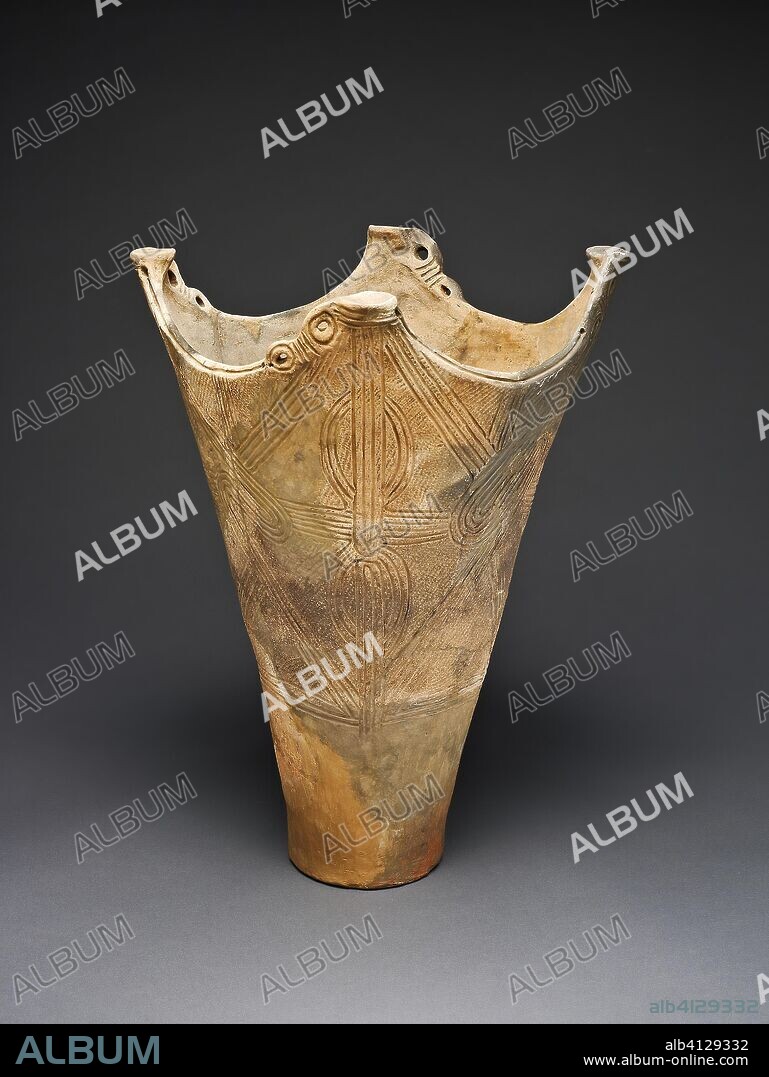 Deep Pot. Japan. Date: 2500 BC-500 BC. Dimensions: 42.5 × 32.2 × 32 cm (16 3/4 × 12 5/8 × 12 5/8 in.). Earthenware. Origin: Japan.