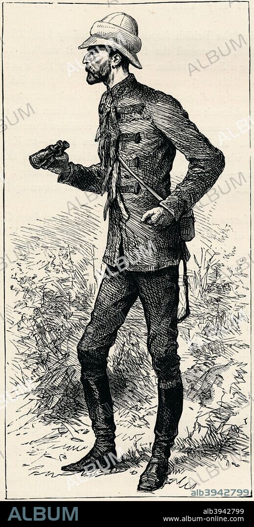 Lord Chelmsford, British soldier, 1896. Frederick Augustus Thesiger (1827-1905), 2nd Baron Chelmsford, was commander of the British forces that suffered a disastrous defeat by the Zulus at the Battle of Isandhlwana in 1879. From The Life and Times of The Right Honourable The Marquis of Salisbury, K.G., published by J. S. Virtue & Co. Ltd., 1896.