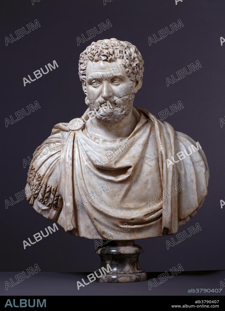 Taller romano / 'El emperador Clodio Albino'. 193 - 196. Mármol, 88 x 69 cm.