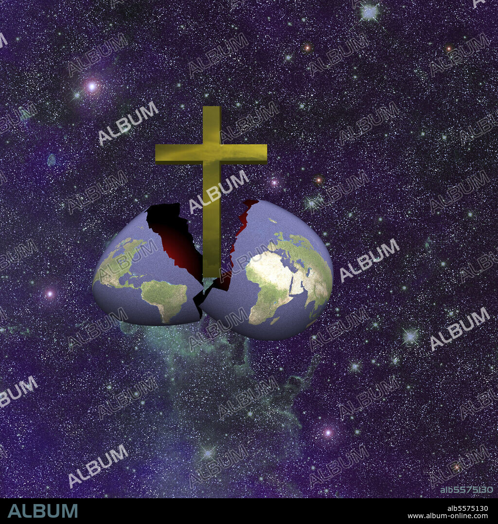 Armageddon Broken. Golden cross hatched from Earth egg.