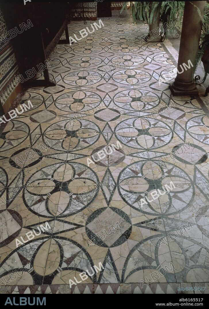 MOSAICO ROMANO-OPUS SECTILE-PROCEDE ITALICA.