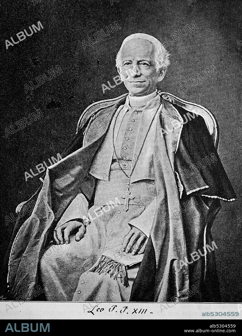 Pope Leo XIII, Vincenzo Gioacchino Pecci; 2 March 1810 - 20 July 1903, was Pope of the Roman Catholic Church from 1878 to 1903.