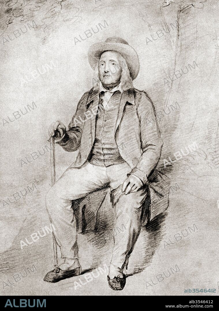 Jeremy Bentham, 1748 - 1832. British philosopher, jurist, and social reformer. After the drawing by G.F. Watts. From Impressions of English Literature, published 1944.