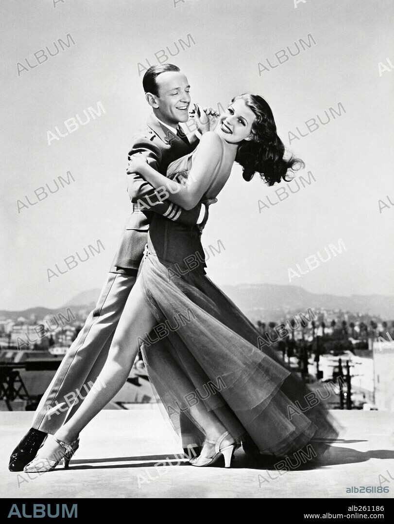 FRED ASTAIRE and RITA HAYWORTH in YOU'LL NEVER GET RICH, 1941, directed by SIDNEY LANFIELD. Copyright COLUMBIA PICTURES.