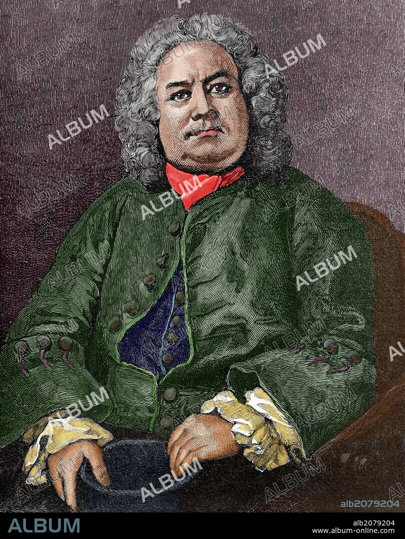 William Hogarth (1697 âA_i_1764). English painter, printmaker, pictorial satirist, and engraver. Engraving. "The Iberian Illustration, 1888". Colored.