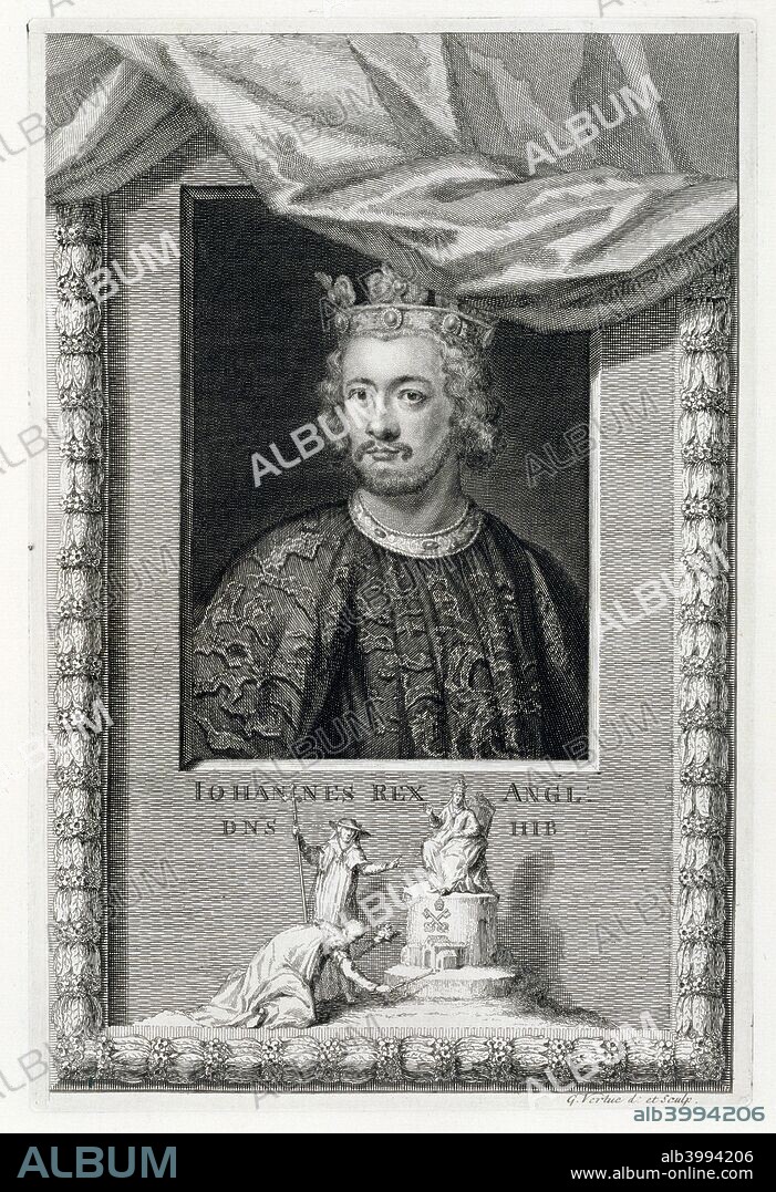 John, King of England, (18th century). John, (c1166-1216) succeeded his elder brother Richard I (known as 'Richard the Lionheart') as King of England on April 6, 1199. He is best remembered for his power struggle with the barons that led to him being compelled to sign the Magna Carta in 1215.
