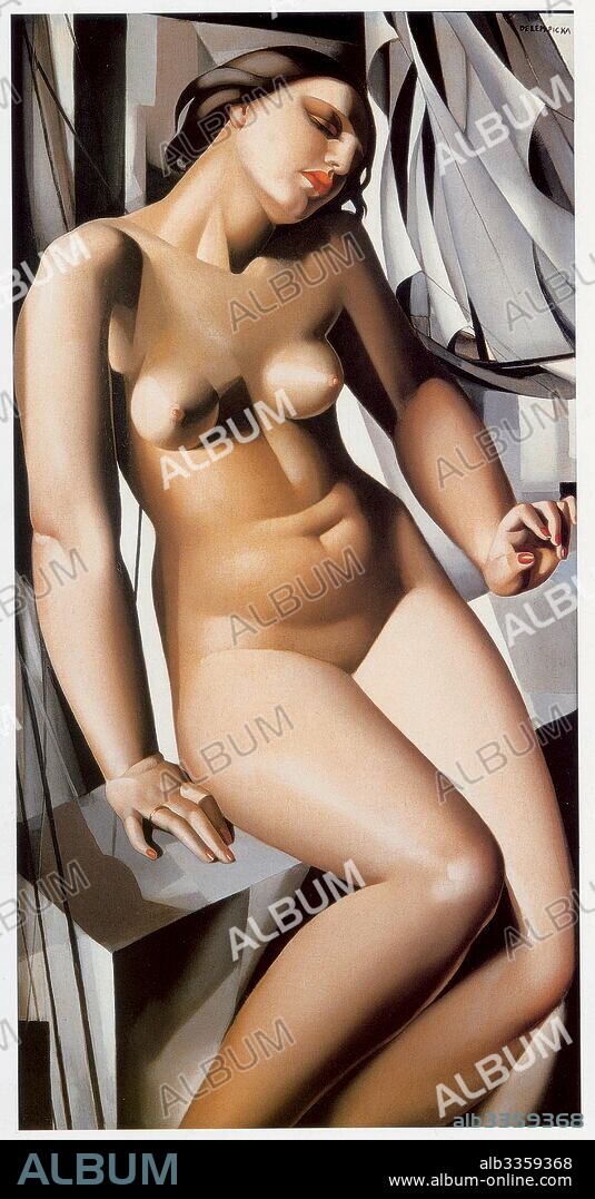 TAMARA DE LEMPICKA. Nude with Sailing Boat.