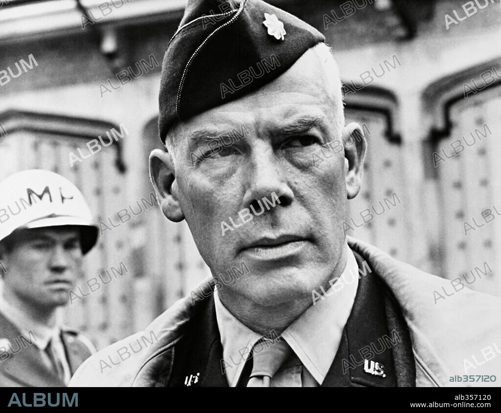 LEE MARVIN in THE DIRTY DOZEN, 1967, directed by ROBERT ALDRICH. Copyright M.G.M.