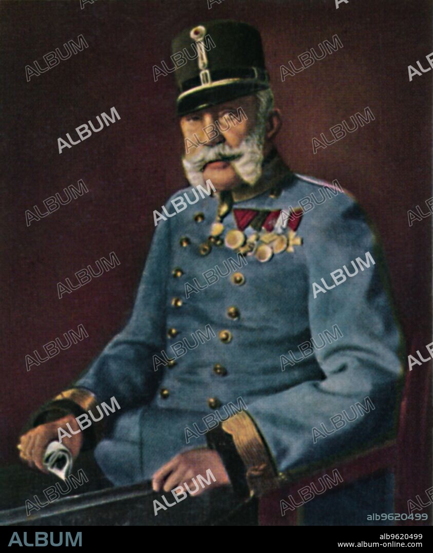 'Kaiser Franz Joseph von Osterreich 1830-1916', 1934. Franz Joseph I (1830-1916), Emperor of Austria and King of Hungary. From "Die Großen der Weltgeschichte". [Eckstein-Halpaus, Dresden, 1934].