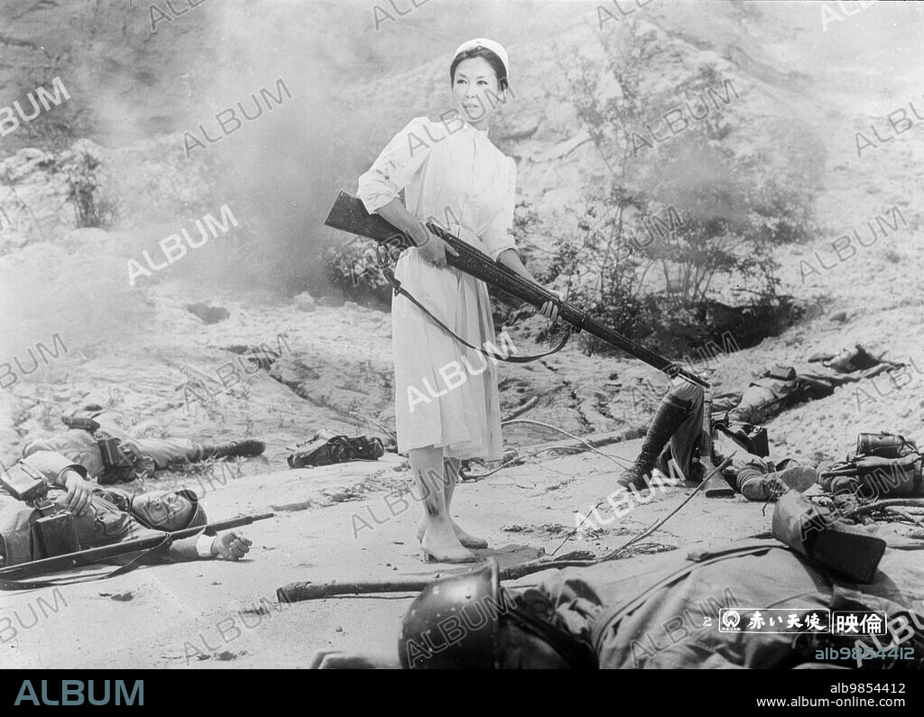 AYAKO WAKAO in THE RED ANGEL, 1966 (AKAI TENSHI), directed by YASUZO MASUMURA. Copyright Daiei Studios.