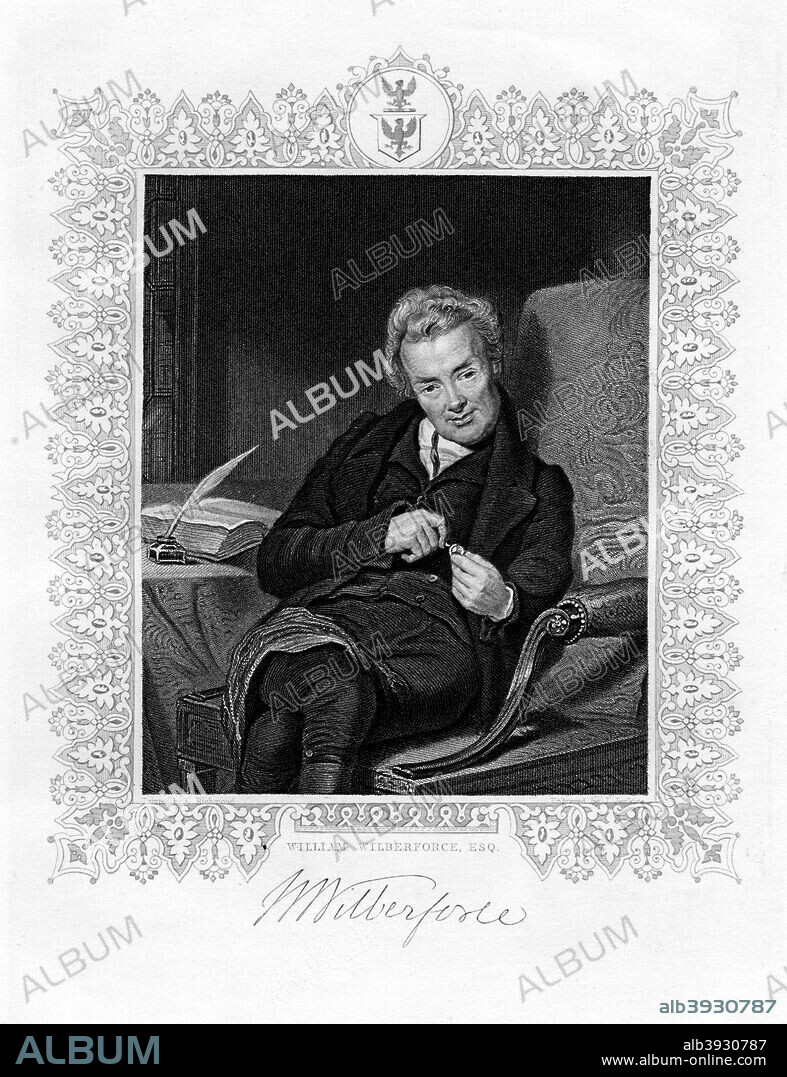 William Wilberforce, English parliamentarian and abolitionist, 19th century. Wilberforce (1759-1833) was the leader of the campaign against the slave trade.