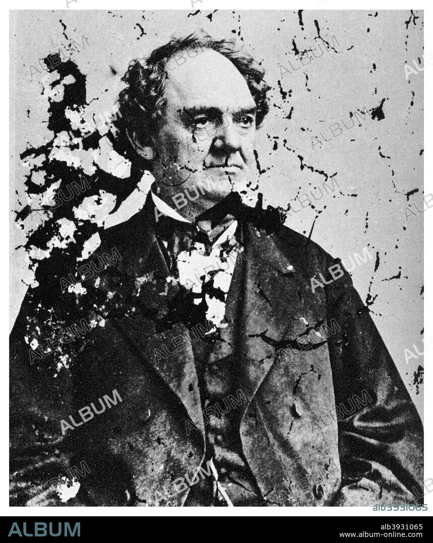 Phineas Taylor Barnum, c1865 (1955). PT Barnum (1810-1891) was founder of what became the biggest circus in the world, the Ringling Brothers Barnum and Bailey Circus. His association with the circus did not begin until 1871 when, aged 60, he founded his travelling 'Greatest Show on Earth', which was a huge success. He had previously travelled with various entertainers, including the highly popular General Tom Thumb, who he began promoting in 1842. A print from Mathew Brady Historian with a Camera by James D Horan, Bonanza Books, New York, 1955.