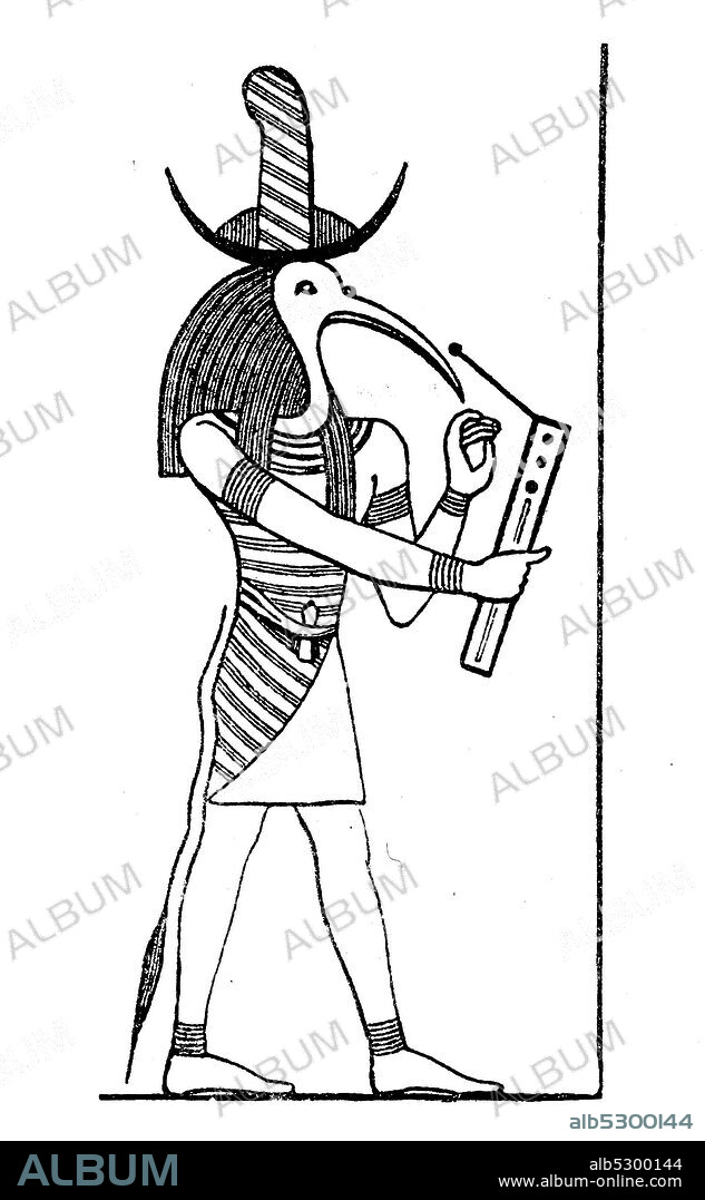 Thot, Thoth, Tehut, Tahuti, Djehuti, is in Egyptian mythology the ibis-headed or pavilion-shaped god of the moon, magic, science, scribes, wisdom and calendar.