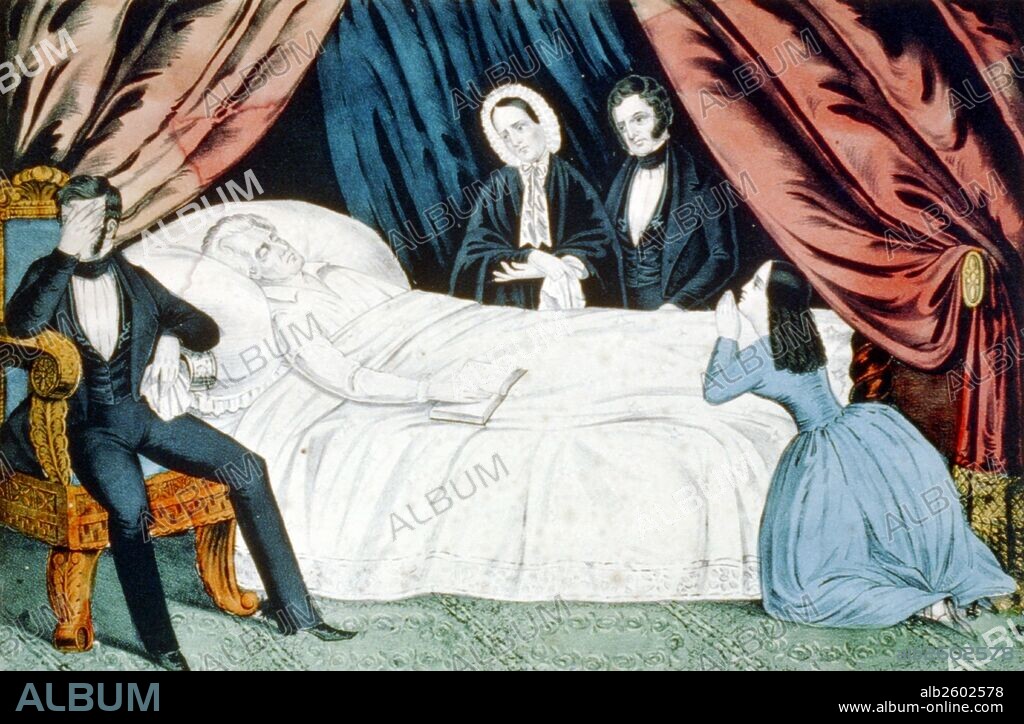 Death of General Andrew Jackson (1767-1845) President of the United States from 1829 to 1837. Jackson was the seventh President of the United States. Nominated for President in 1828 Jackson won a decisive victory against John Quincy Adams in an election so negative that his wife Rachel Jackson died of a stroke late in the campaign due to attacks against her.