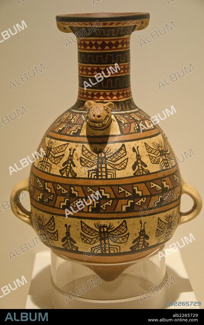 Ceramic vessel Inca culture 1438 AC-1572 AC Perú.