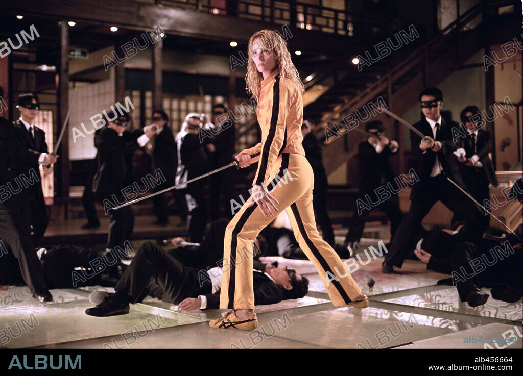UMA THURMAN in KILL BILL: VOL. 1, 2003, unter der Regie von QUENTIN TARANTINO. Copyright MIRAMAX.