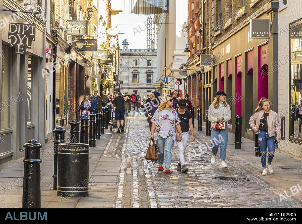 Floral Street in Covent Garden, London, England, United Kingdom, Europe.