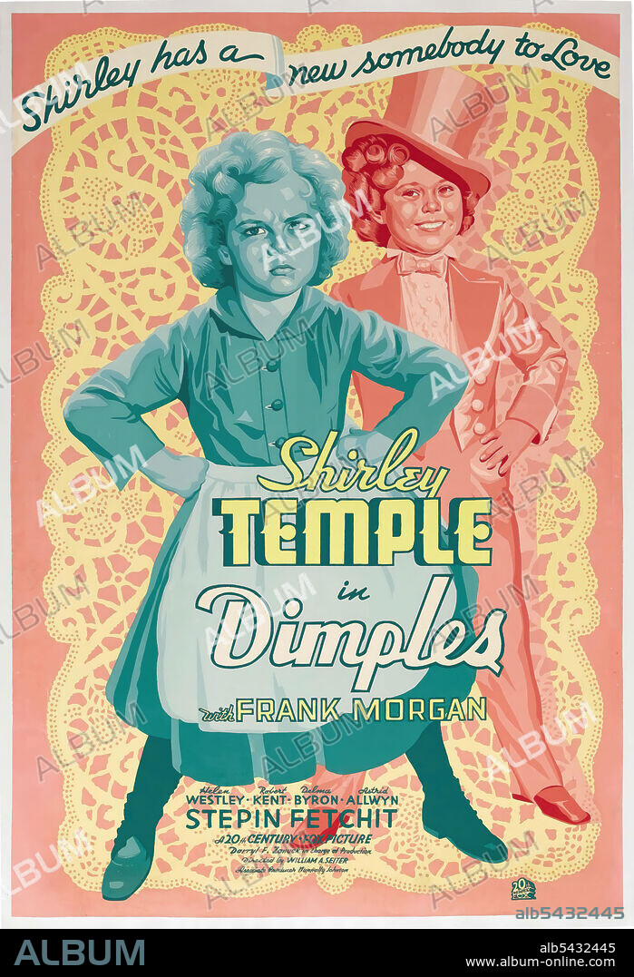 SHIRLEY TEMPLE in DIMPLES, 1936, directed by WILLIAM A. SEITER. Copyright 20TH CENTURY FOX.