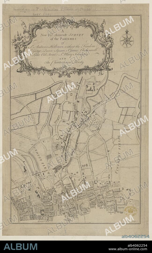 Parishes of London. A New and accurate Survey of the Parishes of St. A. 1750?. Source: Maps.*3495.(129),. Language: English.