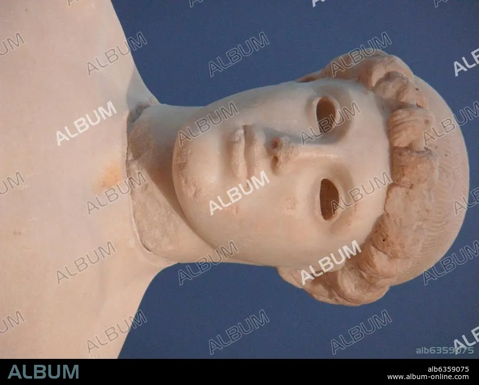 HISTORIC VIEW OF THE OLD ACROPOLIS MUSEUM The Kritios Boy made by the