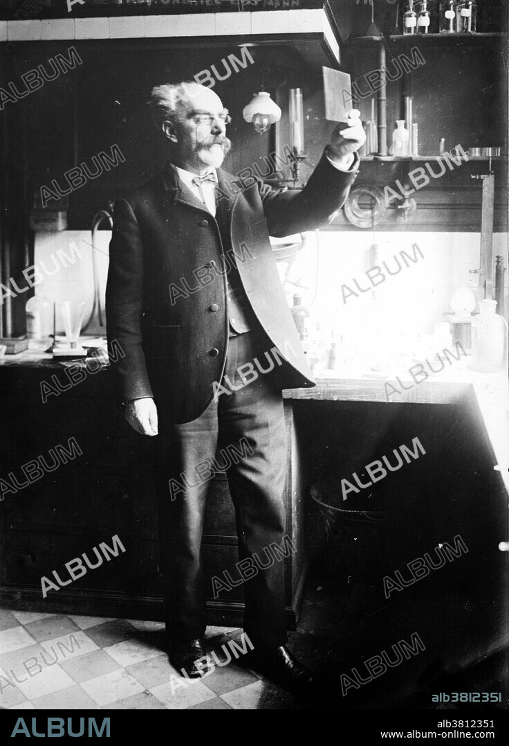 Jonas Ferdinand Gabriel Lippmann (August 16, 1845 - July 13, 1921) was a French physicist and inventor, and Nobel laureate in physics for his method of reproducing colors photographically based on the phenomenon of interference (1908). One of Lippmann's early discoveries was the relationship between electrical and capillary phenomena which allowed him to develop a sensitive capillary electrometer, subsequently known as the Lippmann electrometer which was used in the first ECG machine. Lippmann also invented the coelostat, an astronomical tool that compensated for the Earth's rotation and allowed a region of the sky to be photographed without apparent movement. He died in 1921, at the age of 75, aboard the steamer France while en route from Canada.