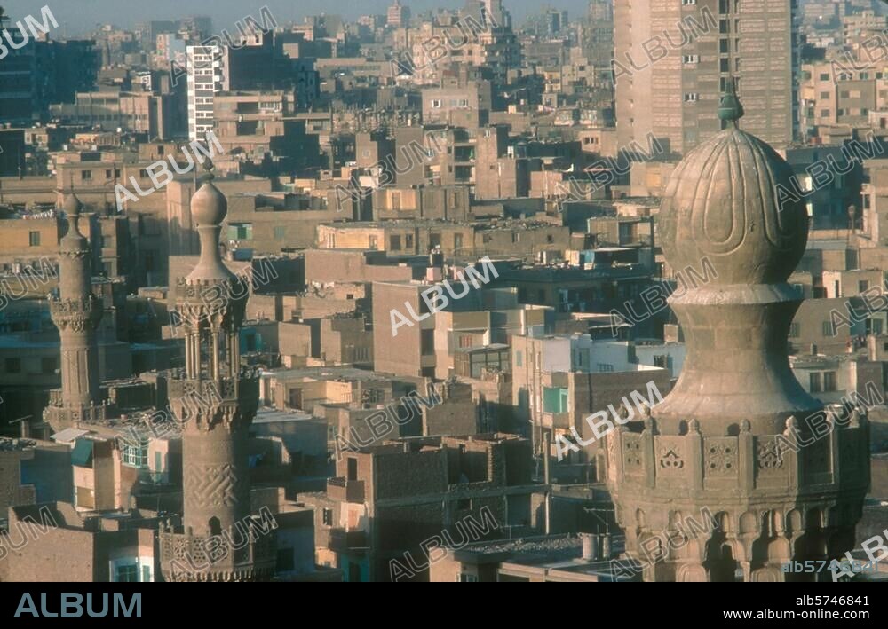 Cairo (Egypt). View over the old town. Photo, c. 1995.