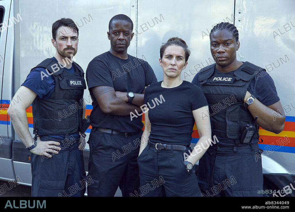 ADRIAN LESTER, ERIC SHANGO, TOM STOKES and VICKY MCCLURE in TRIGGER POINT, 2022, directed by GILLES BANNIER and JENNIE DARNELL. Copyright HTM Productions.