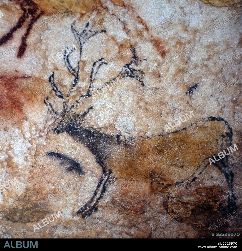 Lascaux is the setting of a complex of caves in southwestern France famous for its Paleolithic cave paintings. The original caves are located near the village of Montignac, in the department of Dordogne. They contain some of the best-known Upper Paleolithic art. These paintings are estimated to be 17,300 years old. They primarily consist of images of large animals, most of which are known from fossil evidence to have lived in the area at the time. In 1979, Lascaux was added to the UNESCO World Heritage Sites list along with other prehistoric sites in the Vézère valley.