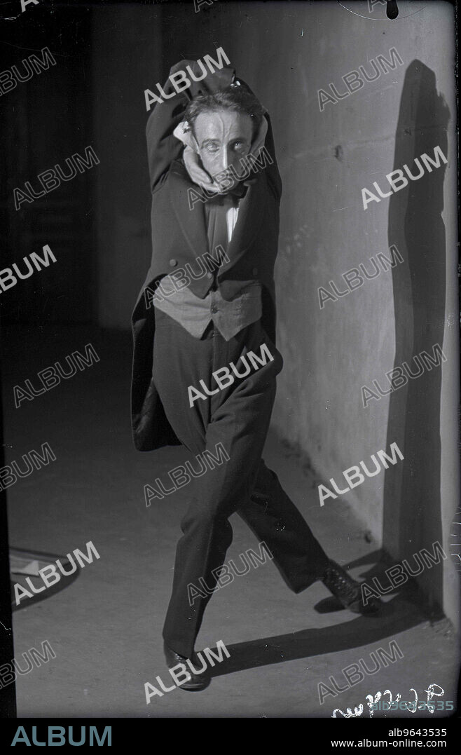 ANONYMOUS. Valentin Parnakh in the play Trust D.E. directed by Vsevolod Meyerhold.