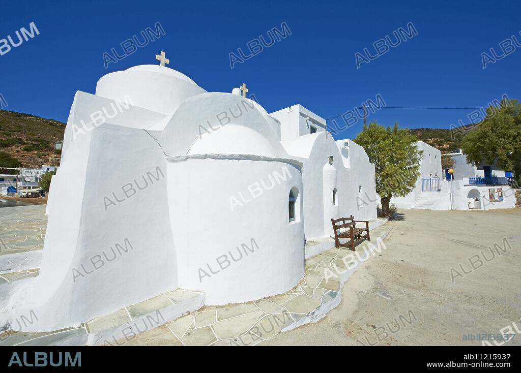 Monastery of Taxiarques, Vathi, Sifnos, Cyclades Islands, Greek Islands, Greece, Europe.