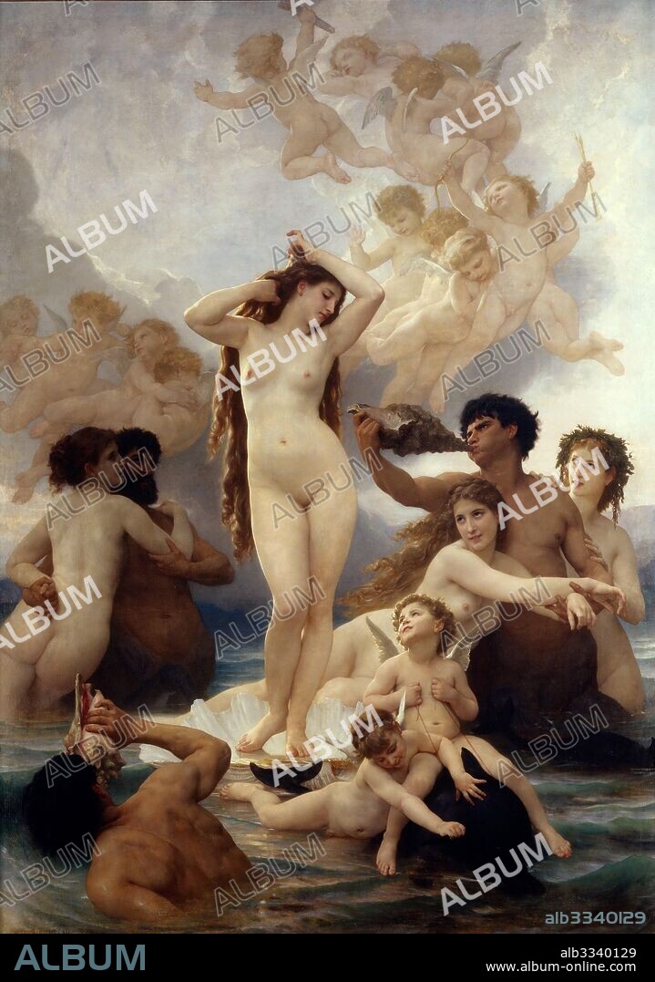 WILLIAM-ADOLPHE BOUGUEREAU. The Birth of Venus.