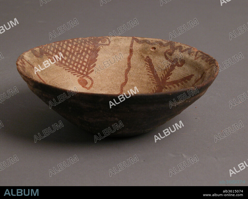 Bowl with Floral Motifs. Culture: Coptic. Dimensions: Overall: 1 3/4 x 5 3/16 in. (4.5 x 13.2 cm). Date: 4th-7th century.