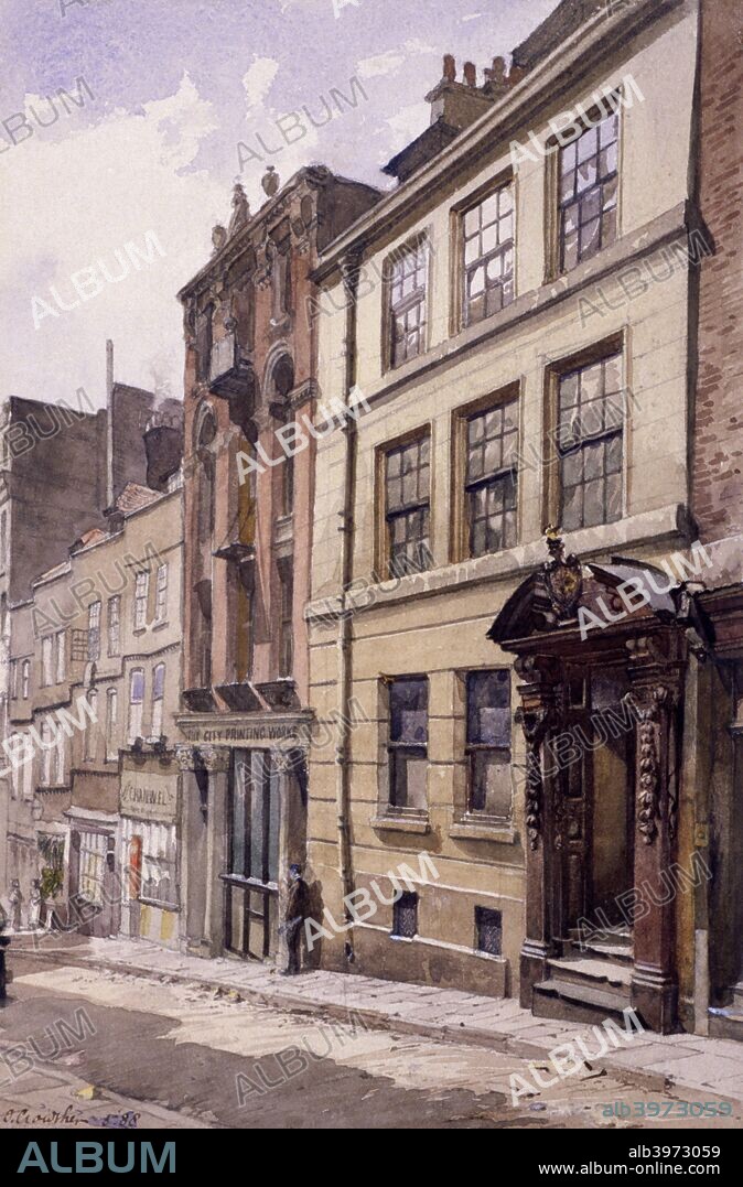 View of Painter-Stainers' Hall, Little Trinity Lane, London, 1888.