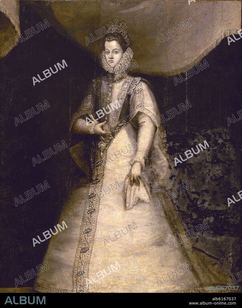 BLAS DE PRADO. INFANTA ISABEL CLARA EUGENIA - GRISALLA - SIGLO XVI - RENACIMIENTO ESPAÑOL.