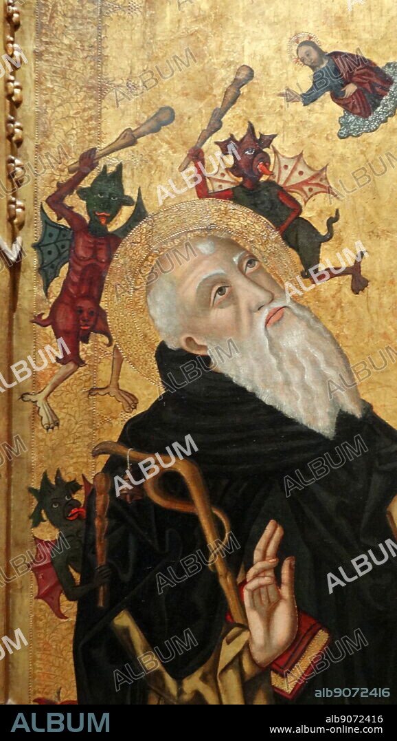 Saint Anthony the Abbot Tormented by Demons by Joan Desí (1481-1520) Spanish painter. Dated 16th Century.