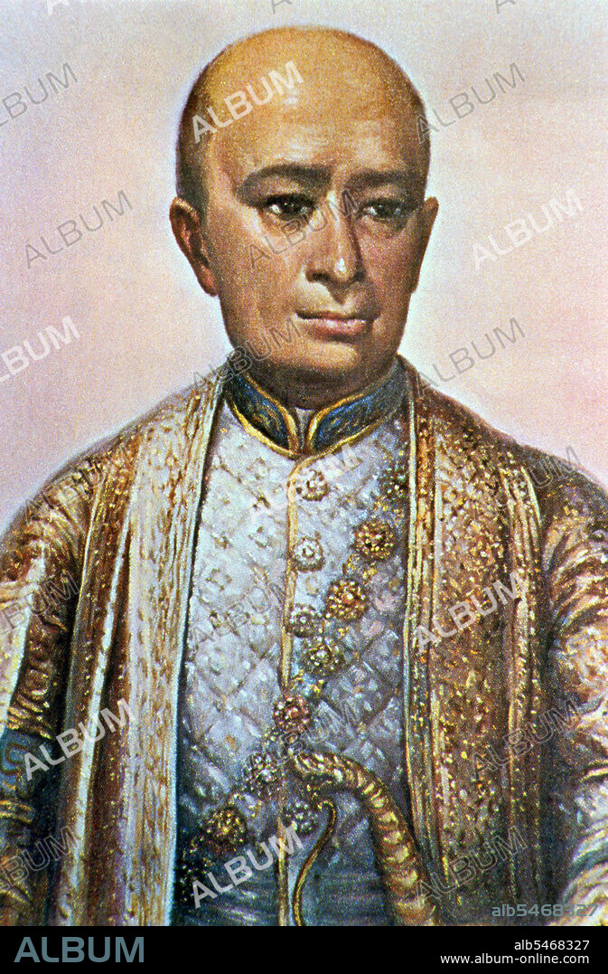 Phra Bat Somdet Phra Poramenthramaha Isarasundhorn Phra Buddha Loetla Nabhalai, or Rama II (24 February 1767 – 21 July 1824), was the second monarch of Siam under the House of Chakri, ruling from 1809-1824. In 1809, Isarasundhorn succeeded his father Buddha Yodfa Chulaloke, the founder of Chakri dynasty, as Buddha Loetla Nabhalai the King of Siam. His reign was largely peaceful, devoid of major conflicts. His reign was known as the 'Golden Age of Rattanakosin Literature' as Buddha Loetla Nabhalai was patron to a number of poets in his court and the King himself was a renowned poet and artist. The most notable poet in his employ was the illustrious Sunthorn Phu, the author of Phra Aphai Mani.