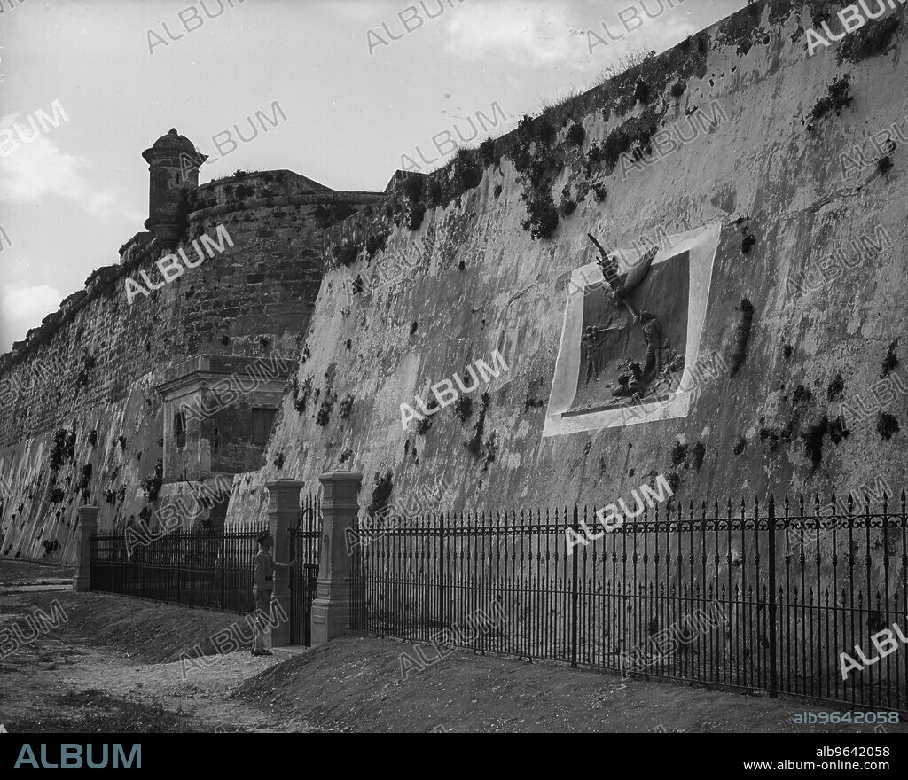 Havana, Cuba, execution wall in Cabanas, between 1890 and 1906.