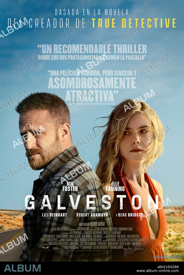 Poster of GALVESTON, 2018, directed by MELANIE LAURENT. Copyright Low Spark Films / Jean Doumanian Productions.