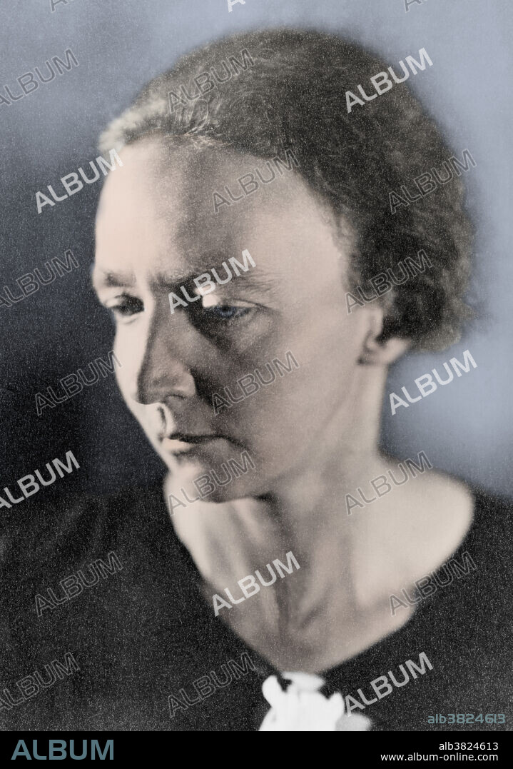 Irene Joliot-Curie (1897-1956), French nuclear physicist. Irene was the daughter of the famous nuclear physicist Marie Curie. She worked with her mother at the Radium Institute in Paris from 1918, where she met, and later married, Frederic Joliot, her mother's assistant. She worked with her husband on artificial radioactivity, making the first artificial radio-element. They shared the Nobel Prize for chemistry in 1935. Irene died of leukemia, probably caused by a lifetime of exposure to cancer-causing radiation. Photograph taken between 1933 and 1941 in Paris.