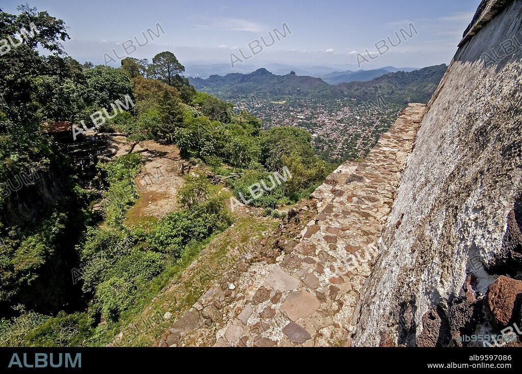 Piramide de Tepozteco.Tepoztlán. Estado de Morelos .México.