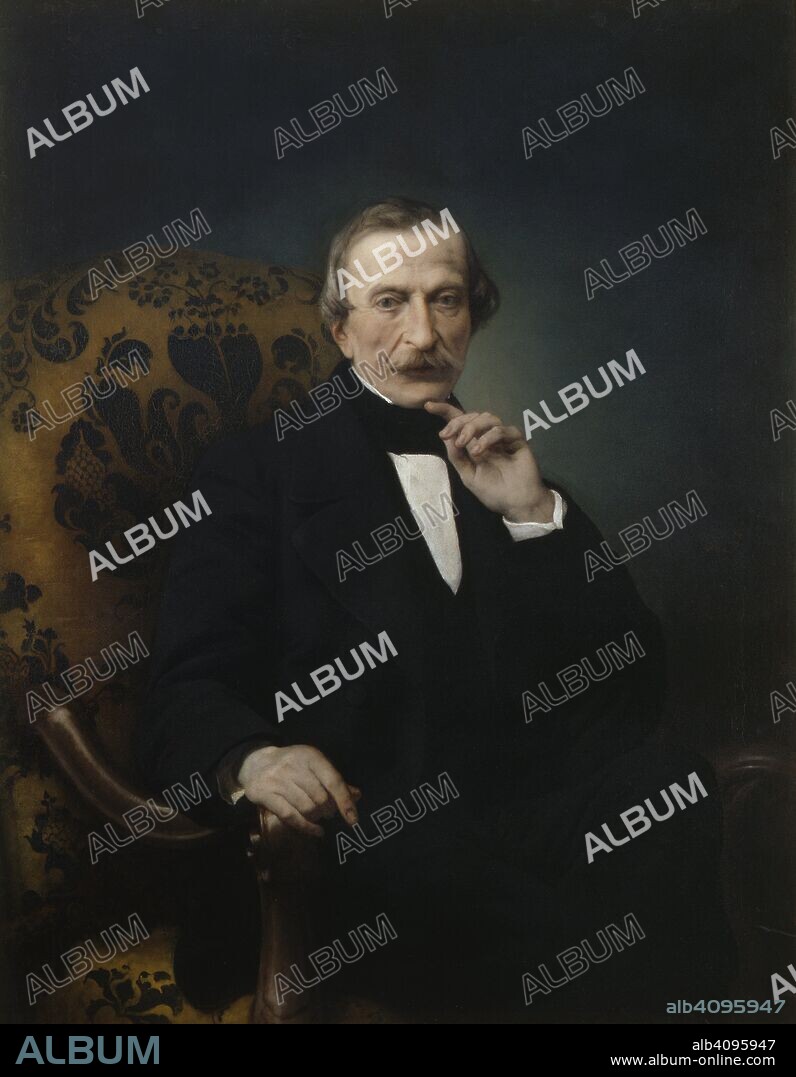 FRANCESCO HAYEZ. Portrait of Massimo d'Azeglio (1798-1866).