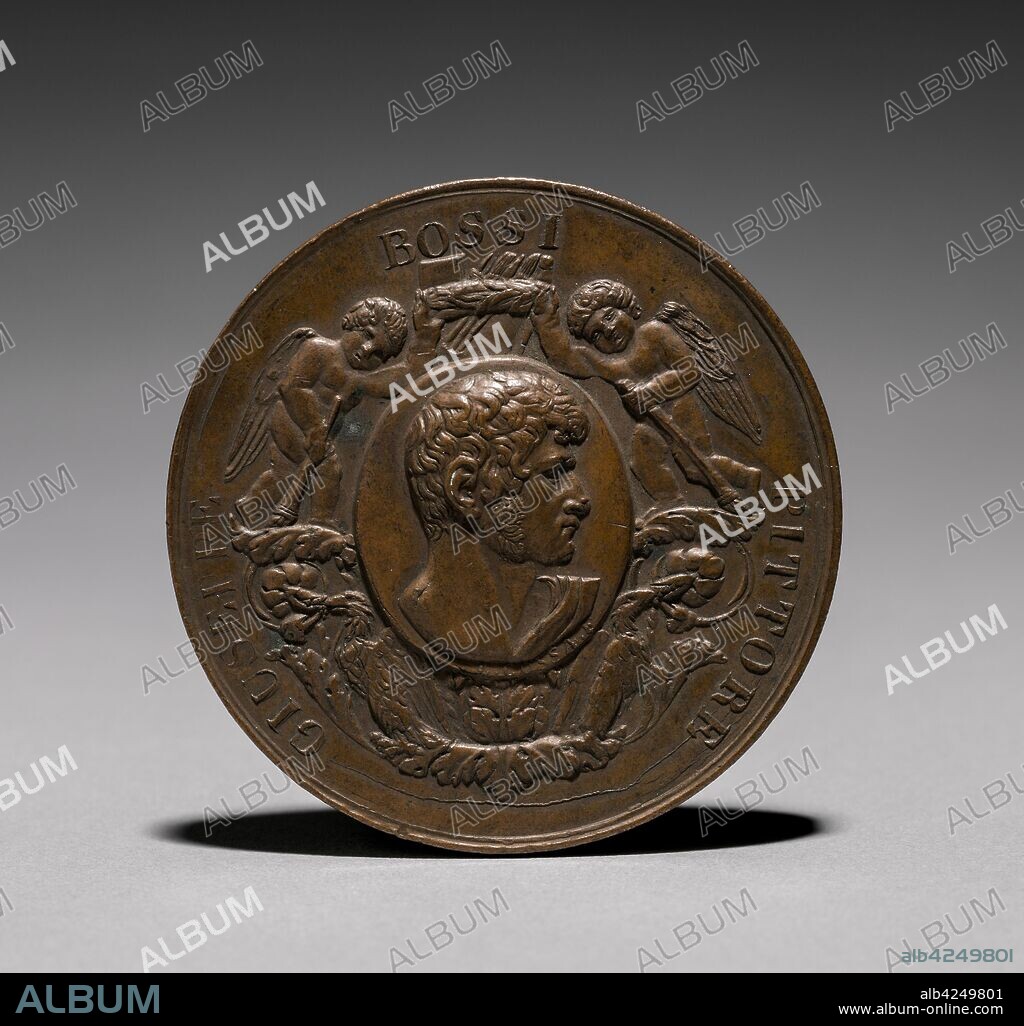 Medal: Guiseppe Rossi Pittore (obverse). Luigi Cossa (Italian, 1789-1867). Bronze; diameter: 6 cm (2 3/8 in.).